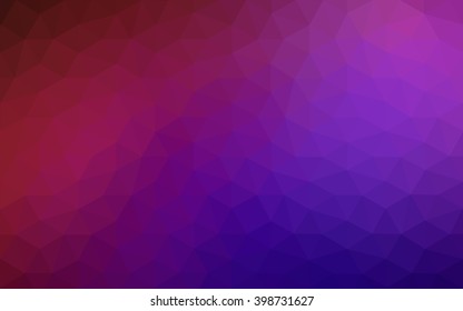 Multicolor dark blue, red polygonal illustration, which consist of triangles. Geometric background in Origami style with gradient. Triangular design for your business.