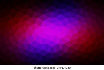 Multicolor dark blue, red polygonal illustration, which consist of triangles. Geometric background in Origami style with gradient. Triangular design for your business.