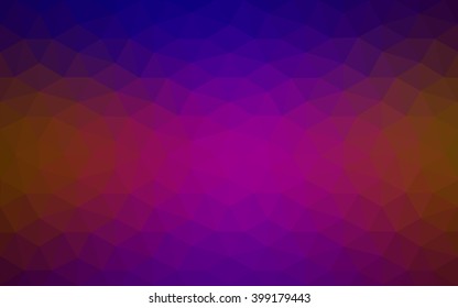 Multicolor dark blue, red polygonal illustration, which consist of triangles. Geometric background in Origami style with gradient. Triangular design for your business.