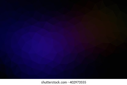 Multicolor dark blue, red polygonal illustration, which consist of triangles. Geometric background in Origami style with gradient. Triangular design for your business.