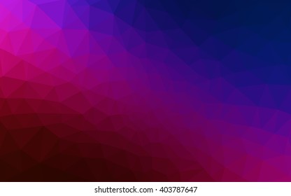 Multicolor dark blue, red polygonal illustration, which consist of triangles. Geometric background in Origami style with gradient. Triangular design for your business.