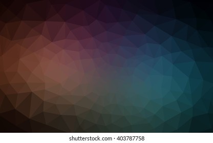 Multicolor dark blue, red polygonal illustration, which consist of triangles. Geometric background in Origami style with gradient. Triangular design for your business.