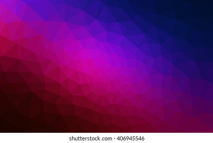 Multicolor dark blue, red polygonal illustration, which consist of triangles. Geometric background in Origami style with gradient. Triangular design for your business.