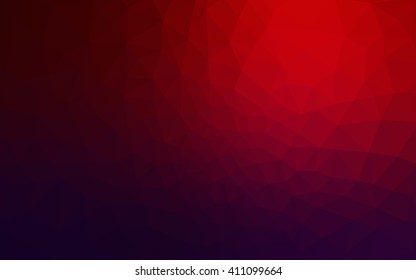 Multicolor dark blue, red polygonal illustration, which consist of triangles. Geometric background in Origami style with gradient. Triangular design for your business.