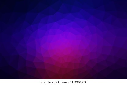Multicolor dark blue, red polygonal illustration, which consist of triangles. Geometric background in Origami style with gradient. Triangular design for your business.