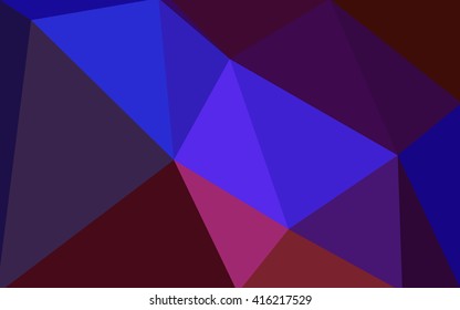 Multicolor dark blue, red polygonal illustration, which consist of triangles. Geometric background in Origami style with gradient. Triangular design for your business.