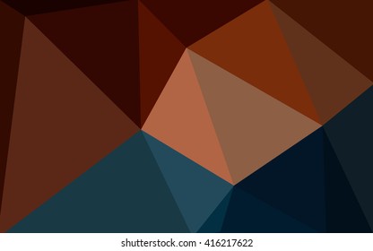 Multicolor dark blue, red polygonal illustration, which consist of triangles. Geometric background in Origami style with gradient. Triangular design for your business.