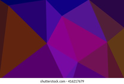 Multicolor dark blue, red polygonal illustration, which consist of triangles. Geometric background in Origami style with gradient. Triangular design for your business.