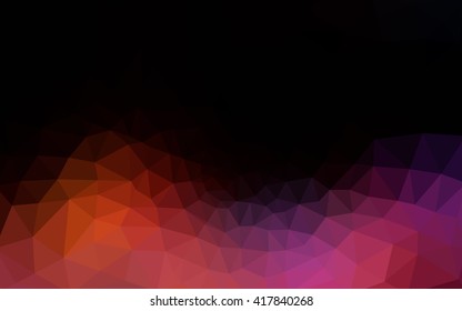 Multicolor dark blue, red polygonal illustration, which consist of triangles. Geometric background in Origami style with gradient. Triangular design for your business.