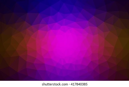 Multicolor dark blue, red polygonal illustration, which consist of triangles. Geometric background in Origami style with gradient. Triangular design for your business.