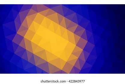 Multicolor dark blue, red polygonal illustration, which consist of triangles. Geometric background in Origami style with gradient. Triangular design for your business.