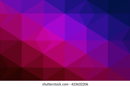 Multicolor dark blue, red polygonal illustration, which consist of triangles. Geometric background in Origami style with gradient. Triangular design for your business.