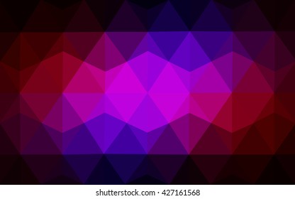 Multicolor dark blue, red polygonal illustration, which consist of triangles. Geometric background in Origami style with gradient. Triangular design for your business.