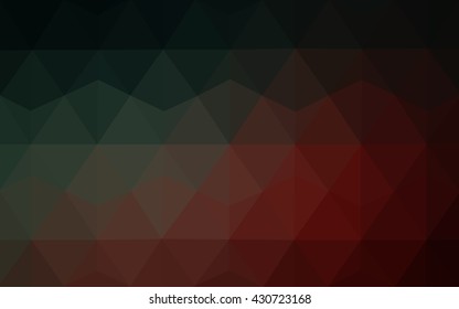 Multicolor dark blue, red polygonal illustration, which consist of triangles. Geometric background in Origami style with gradient. Triangular design for your business.