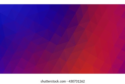 Multicolor dark blue, red polygonal illustration, which consist of triangles. Geometric background in Origami style with gradient. Triangular design for your business.