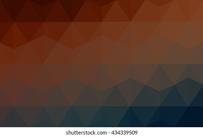 Multicolor dark blue, red polygonal illustration, which consist of triangles. Geometric background in Origami style with gradient. Triangular design for your business.