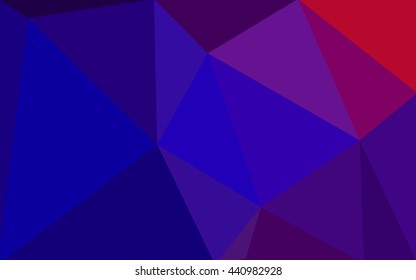 Multicolor dark blue, red polygonal illustration, which consist of triangles. Geometric background in Origami style with gradient. Triangular design for your business.