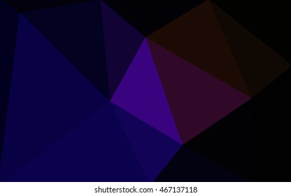Multicolor dark blue, red polygonal illustration, which consist of triangles. Geometric background in Origami style with gradient. Triangular design for your business.