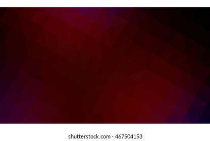 Multicolor dark blue, red polygonal illustration, which consist of triangles. Geometric background in Origami style with gradient. Triangular design for your business.
