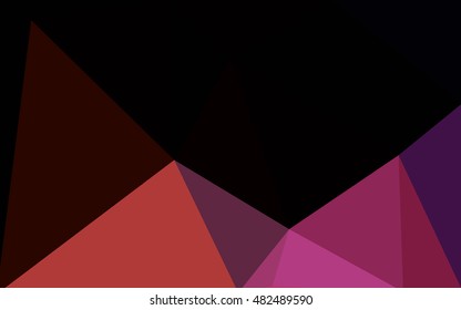 Multicolor dark blue, red polygonal illustration, which consist of triangles. Geometric background in Origami style with gradient. Triangular design for your business.