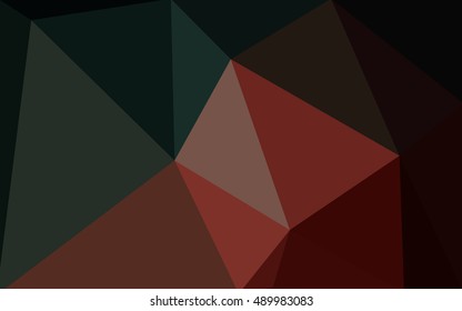 Multicolor dark blue, red polygonal illustration, which consist of triangles. Geometric background in Origami style with gradient. Triangular design for your business.