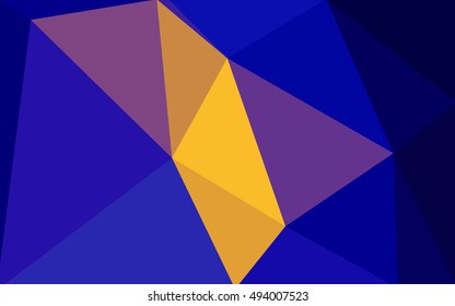 Multicolor dark blue, red polygonal illustration, which consist of triangles. Geometric background in Origami style with gradient. Triangular design for your business.