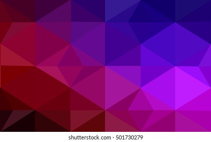 Multicolor dark blue, red polygonal illustration, which consist of triangles. Geometric background in Origami style with gradient. Triangular design for your business.