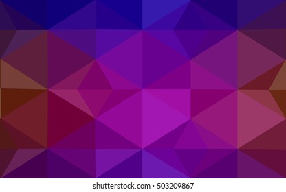 Multicolor dark blue, red polygonal illustration, which consist of triangles. Geometric background in Origami style with gradient. Triangular design for your business.