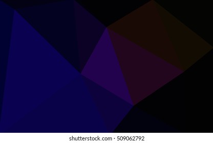 Multicolor dark blue, red polygonal illustration, which consist of triangles. Geometric background in Origami style with gradient. Triangular design for your business.