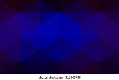 Multicolor dark blue, red polygonal illustration, which consist of triangles. Geometric background in Origami style with gradient. Triangular design for your business.