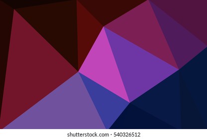 Multicolor dark blue, red polygonal illustration, which consist of triangles. Geometric background in Origami style with gradient. Triangular design for your business.
