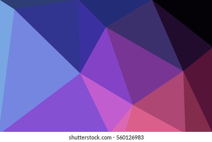 Multicolor dark blue, red polygonal illustration, which consist of triangles. Geometric background in Origami style with gradient. Triangular design for your business.
