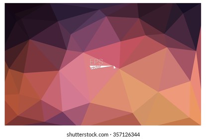 Multicolor dark blue, yellow, orange geometric rumpled triangular low poly origami style gradient illustration graphic background. Vector polygonal design for your business.