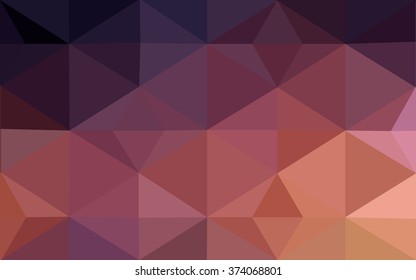 Multicolor dark blue, yellow, orange polygonal illustration, which consist of triangles. Geometric background in Origami style with gradient. Triangular design for your business.