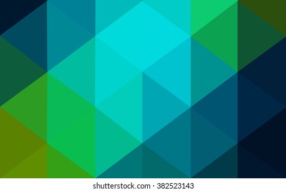 Multicolor dark blue, yellow, orange polygonal illustration, which consist of triangles. Geometric background in Origami style with gradient. Triangular design for your business.