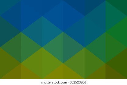Multicolor dark blue, yellow, orange polygonal illustration, which consist of triangles. Geometric background in Origami style with gradient. Triangular design for your business.