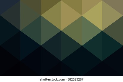 Multicolor dark blue, yellow, orange polygonal illustration, which consist of triangles. Geometric background in Origami style with gradient. Triangular design for your business.