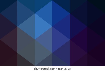 Multicolor dark blue, yellow, orange polygonal illustration, which consist of triangles. Geometric background in Origami style with gradient. Triangular design for your business.