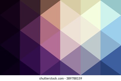 Multicolor dark blue, yellow, orange polygonal illustration, which consist of triangles. Geometric background in Origami style with gradient. Triangular design for your business.