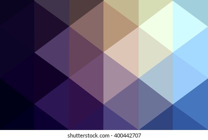 Multicolor dark blue, yellow, orange polygonal illustration, which consist of triangles. Geometric background in Origami style with gradient. Triangular design for your business.