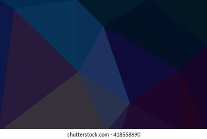 Multicolor dark blue, yellow, orange polygonal illustration, which consist of triangles. Geometric background in Origami style with gradient. Triangular design for your business.