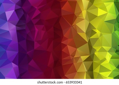 Multicolor dark color geometric rumpled triangular low poly style gradient illustration graphic background. Polygonal design. Vector illustration eps 10.