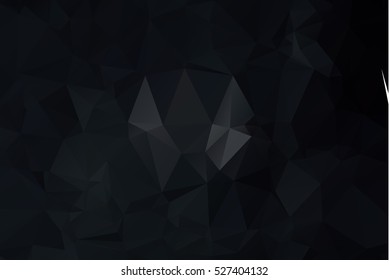 Multicolor dark color seamless which consist or polygon design style abstract mosaic