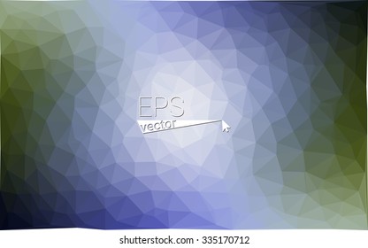 Multicolor dark green, blue  geometric rumpled triangular low poly style gradient illustration graphic background. Vector polygonal design for your business.