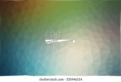 Multicolor dark green, blue  geometric rumpled triangular low poly style gradient illustration graphic background. Vector polygonal design for your business.