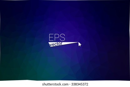 Multicolor dark green, blue geometric rumpled triangular low poly origami style gradient illustration graphic background. Vector polygonal design for your business.