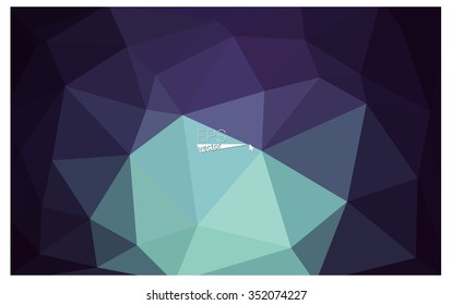 Multicolor dark green, blue geometric rumpled triangular low poly origami style gradient illustration graphic background. Vector polygonal design for your business.