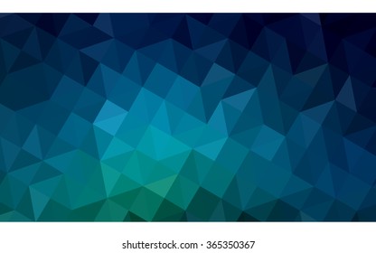 Multicolor dark green, blue polygonal illustration, which consist of triangles. Geometric background in Origami style with gradient. Triangular design for your business.