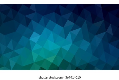 Multicolor dark green, blue polygonal illustration, which consist of triangles. Geometric background in Origami style with gradient. Triangular design for your business.