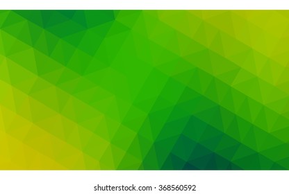 Multicolor dark green, blue polygonal illustration, which consist of triangles. Geometric background in Origami style with gradient. Triangular design for your business.